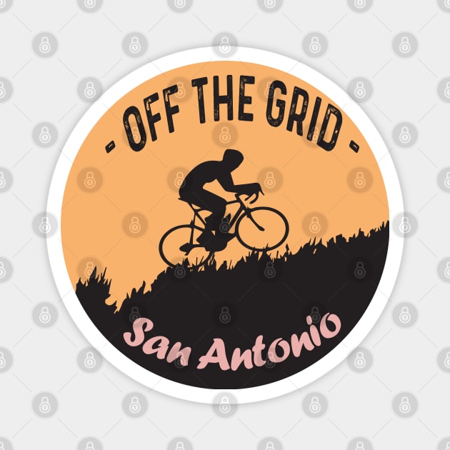 OFF THE GRID Magnet by BishBashBosh